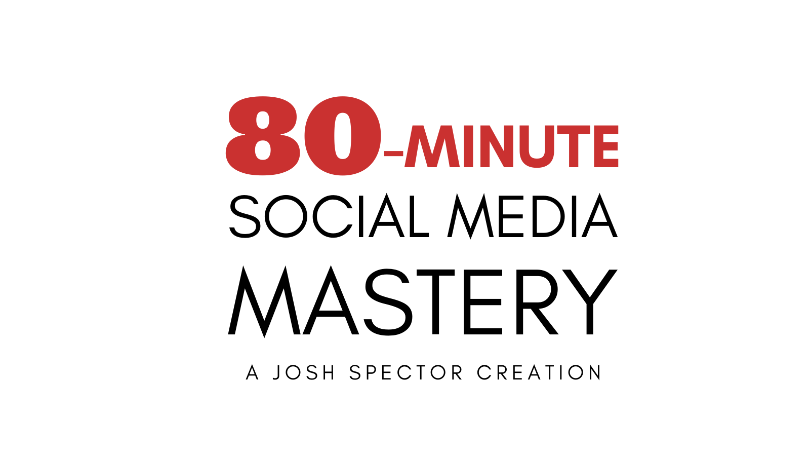 80-Minute Social Media Mastery
